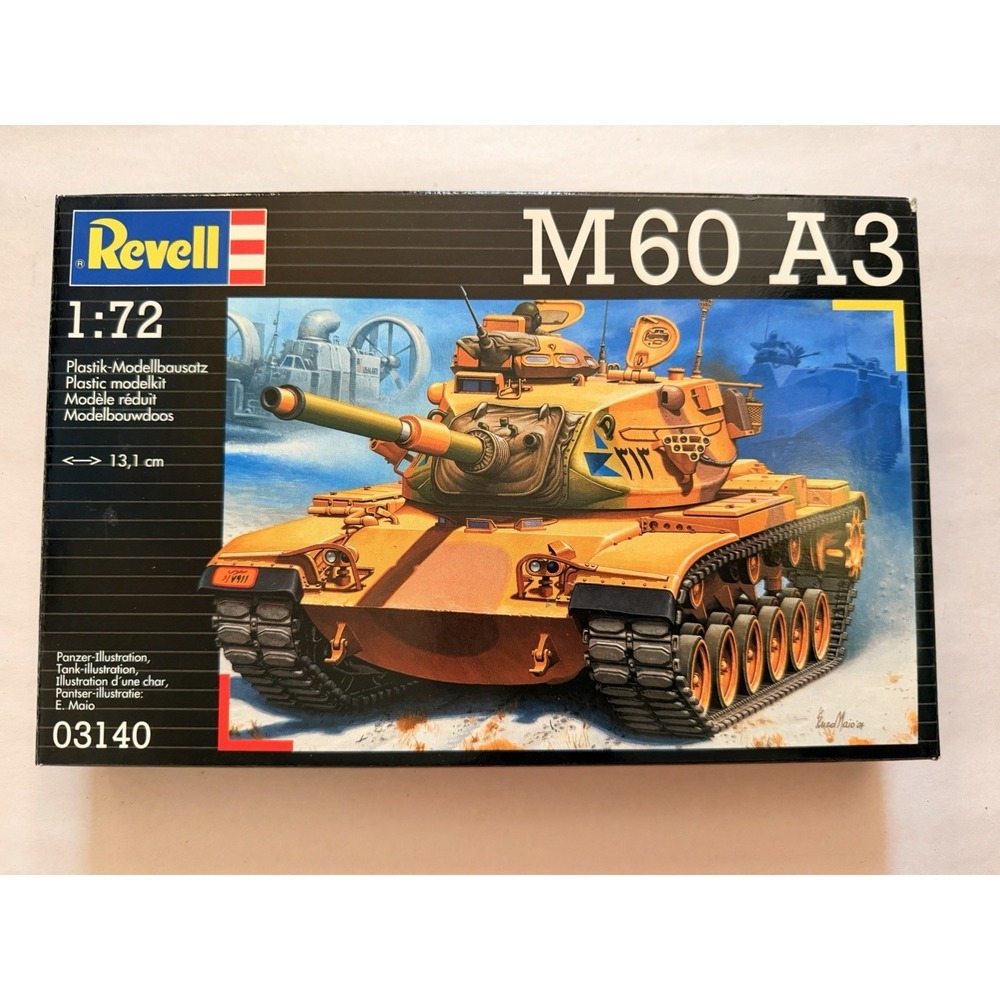 Revell 1:72 M60 A3 Plastic Model Kit (03140) – Open Box
